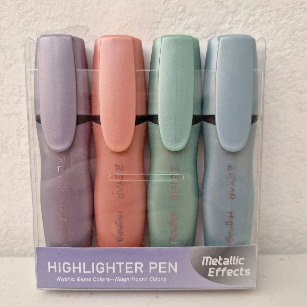 NEW DISCONTINUED Zeyar Highlighter Pens METALLIC Effects Mystic Gems